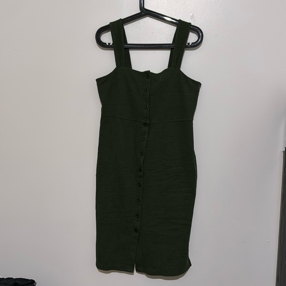 Madewell : texture & thread button up dress. Size Medium